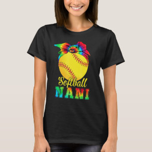 Womens Softball Nani Tie Dye Softball Mor Da T Shirt
