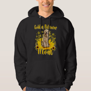 Womens Solros Golden Retriever Mamma Hund Mor Hoodie