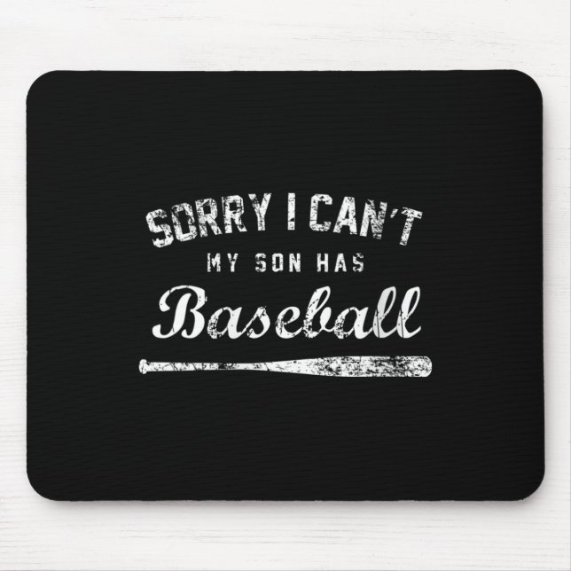 Womens Sorry I Can't My Son Has Baseball Baseball  Musmatta (Framsidan)