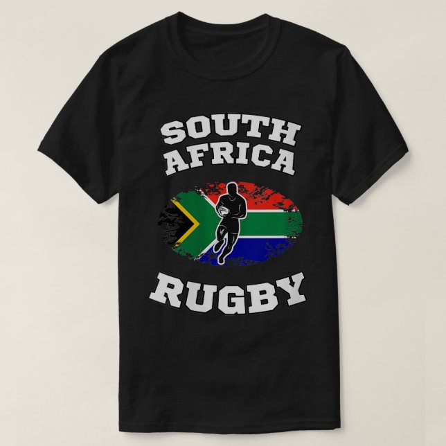 Womens South Afrika Springboks Rugby VNeck T Shirt (Design framsida)