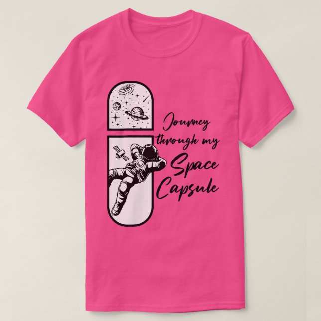 Womens Space Capsule Science Fläkt Galaxy Astronau T Shirt (Design framsida)