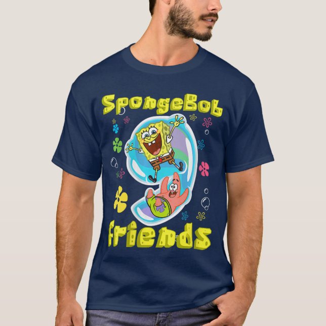 Womens SpongeBob SquarePants Friends Patrick Star  T Shirt (Framsida)