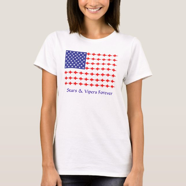 Womens Stars & Vipers Forever Passande Shirt T Shirt (Framsida)