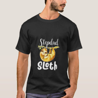 Womens Stepdad Sloth Matching Family Cute Mor' T Shirt