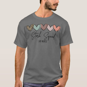 Womens Stork Squad Labour and Delivery Nurse Leopa T Shirt