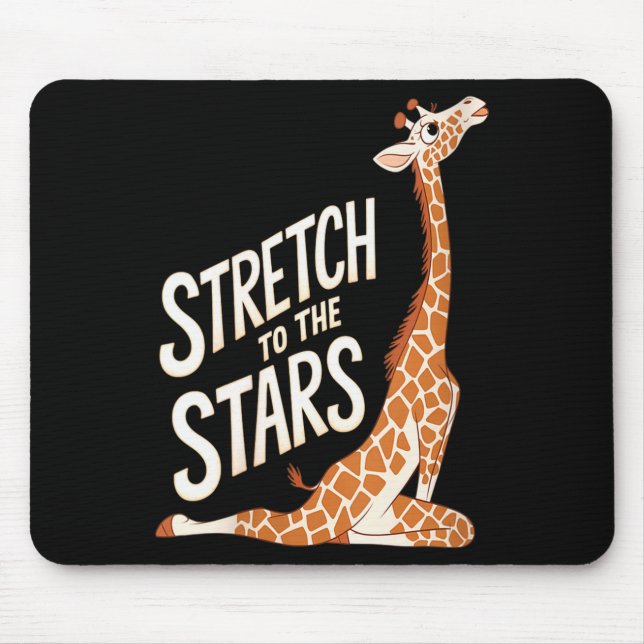 Womens Stretch Toward The Galaxy Sitive Yoga Giraf Musmatta (Framsidan)