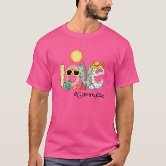 Womens Summer Kärlek Gammylife Gammy Kärlek Vacati T Shirt