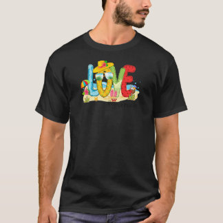 Womens Summer Kärlek Grannalife Granna Kärlek Beac T Shirt