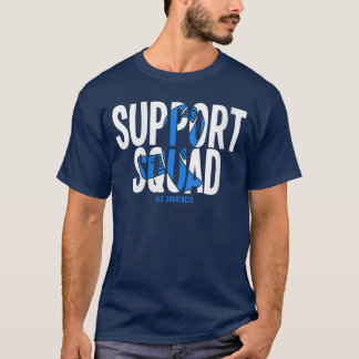 Womens Support Squad ALS Awareness VNeck T Shirt