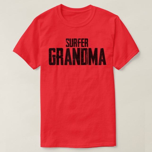 Womens Surfer Grandma T-Shirt (Design framsida)