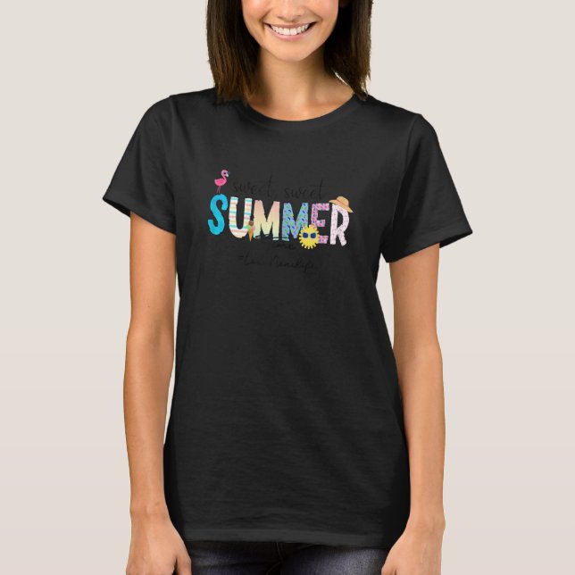 Womens Sweet Summer Time Noni Kärlek Noni Life T Shirt (Framsida)