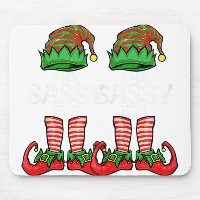 Womens Sy Elf Christmas Family Matching Group V T  Musmatta (Framsidan)