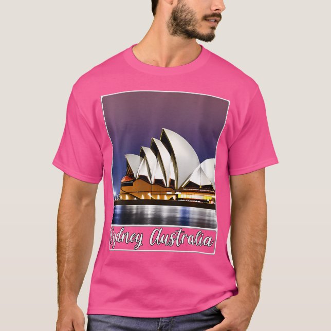 Womens Sydney Opera House Sydney Australien T Shirt (Framsida)