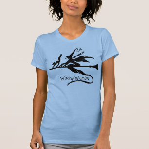 WOMENS T-SHIRTS - FUNNY - WITCHY WUMAN HALLOWEEN