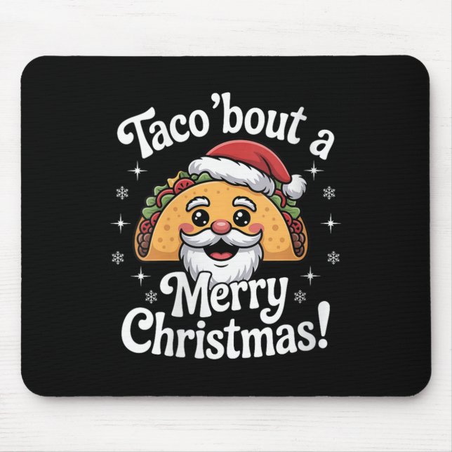 Womens Taco ‘bout A Merry Christmas Food Puns Mexi Musmatta (Framsidan)