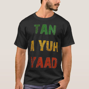 Womens Tan a Yuh Yaad, Funny Jamaican Say VNeck T Shirt