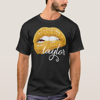 Womens Taylor Golden Läppar Speciella Fläkt Älskar T Shirt