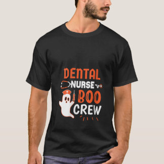 Womens Teeth Ghost Pumpkin Witch Cute Dental Hallo T Shirt