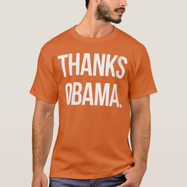 Womens Thanks Obama VNeck T Shirt (Framsida)