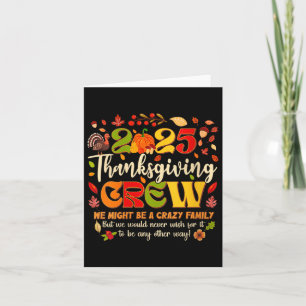 Womens Thanksgiving Crew 2025 Family Matching Fall Kort
