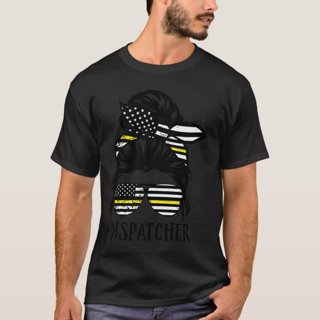 Womens the Dispatcher Life Mamma Funny Dispatcher  T Shirt (Framsida)