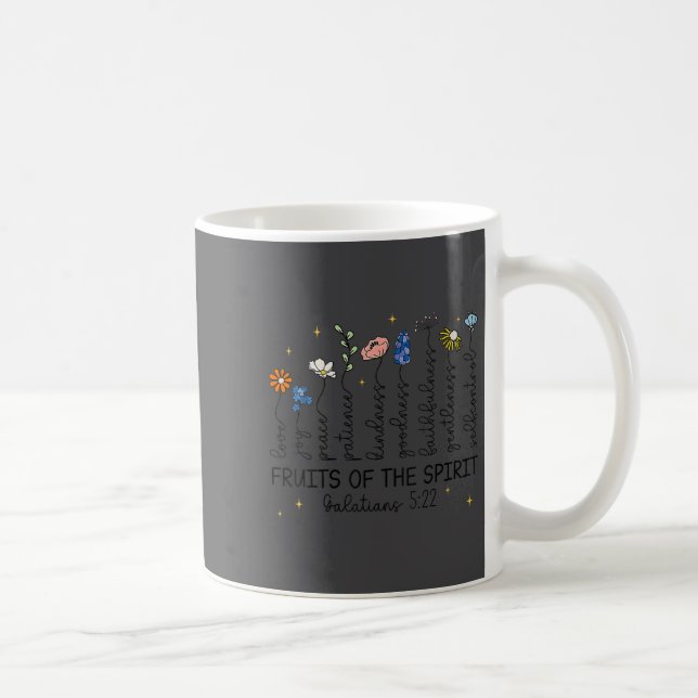 Womens The Fruits Of The Srit Christian Wildflower Kaffemugg (Höger)