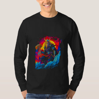 Womens Thorr Mjolnir God Thunder Lightning Norse M T Shirt