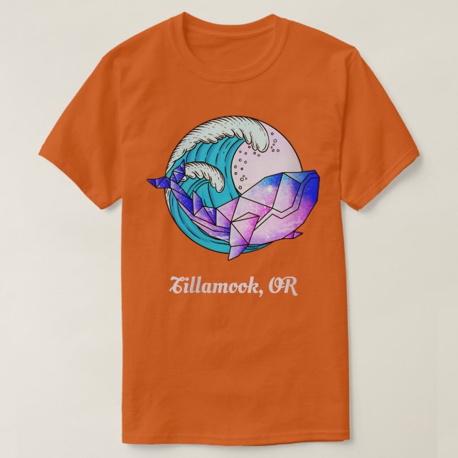 Womens Tillamook ELLER japansk färggrafik T Shirt (Design framsida)