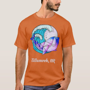 Womens Tillamook ELLER japansk färggrafik T Shirt