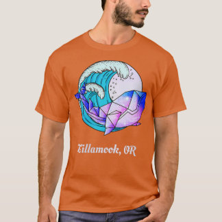 Womens Tillamook ELLER japansk färggrafik T Shirt