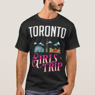 Womens Toronto Canada City Resa Skyline Karta Trav T Shirt