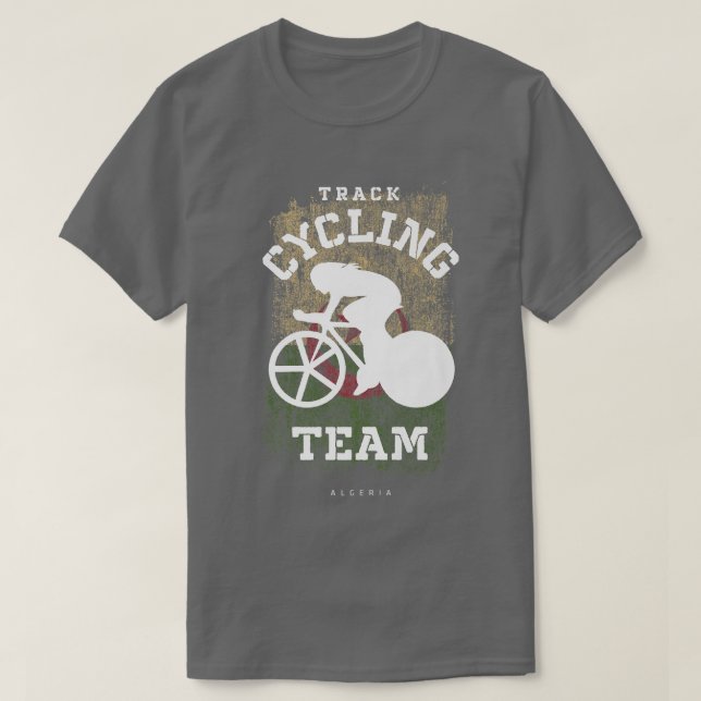 Womens Track Cycling Algeria Road Bike Speed Cycli T Shirt (Design framsida)