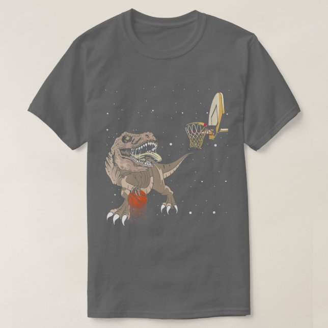 Womens Trex Trex Dinosaur Play Basketball Sport Pl T Shirt (Design framsida)