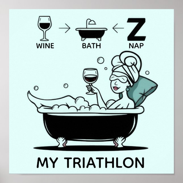 Womens Triathlon Poster (Framsidan)