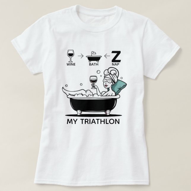 Womens Triathlon T Shirt (Design framsida)