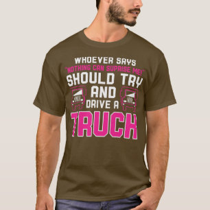 Womens Trucker Land Trucker Diesel Freight Tru T Shirt
