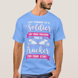 Womens Trucker Land Trucker Diesel Freight Tru T Shirt