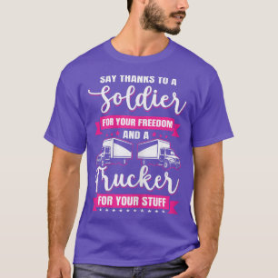 Womens Trucker Land Trucker Diesel Freight Tru T Shirt