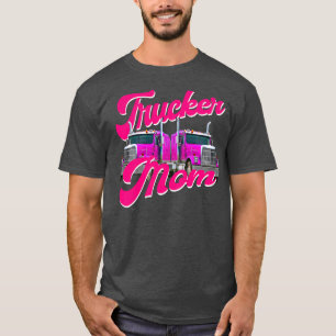 Womens Trucker Mamma Lastbil-motorvägen för drivru T Shirt