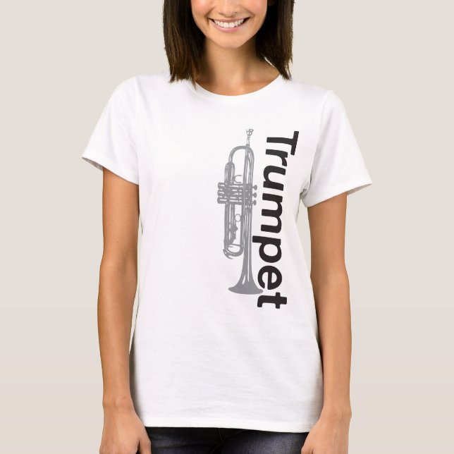 Womens Trumpet Ringer T-Shirt (Framsida)