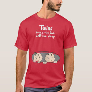 Womens Twillingars Peeking Funny Cute Gravid Annou T Shirt