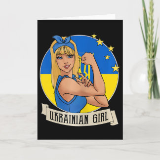 Womens Ukrainian Girl Ukraine Flag Merchandise Ukr Kort