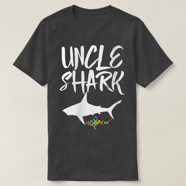 Womens Uncle Shark Tee s Funny Women Sharks Tee Un (Design framsida)