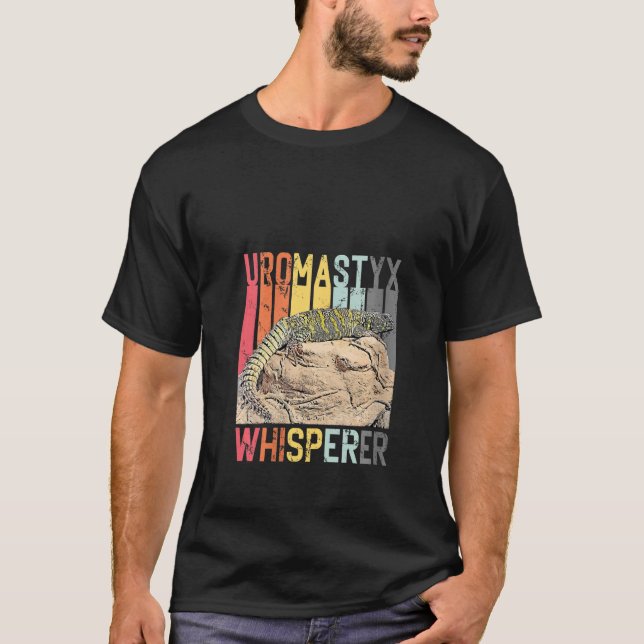 Womens Uromastyx Whisperer Agama Desert Lizard V-N T Shirt (Framsida)