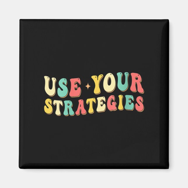 Womens Use Your Strategies Test Day Testing Exam S Magnet (Framsidan)
