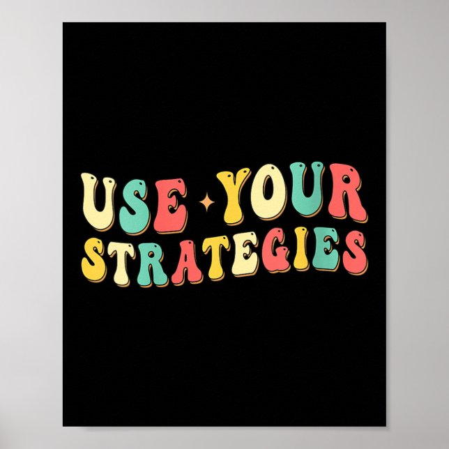 Womens Use Your Strategies Test Day Testing Exam S Poster (Framsidan)