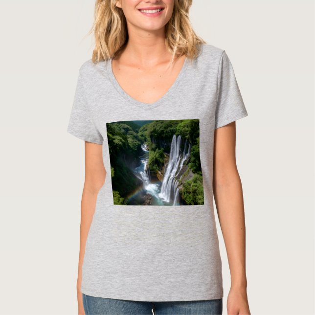  Womens V-Neck T-Shirt (Framsida)