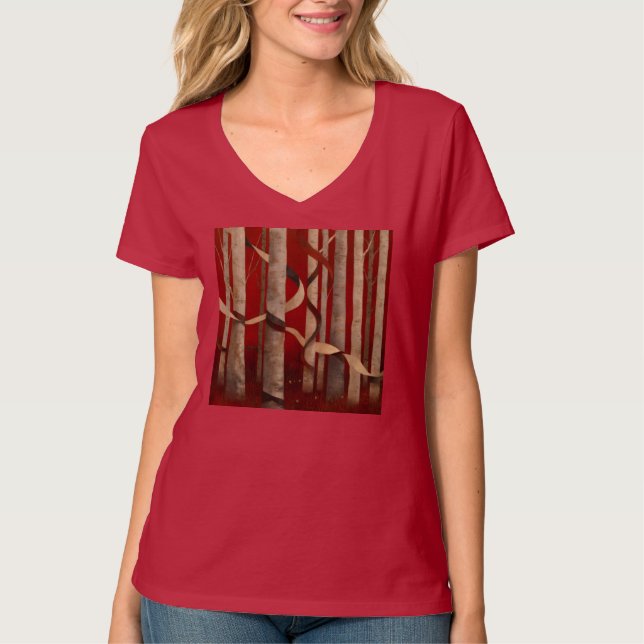 Womens V-Neck T-Shirt (Framsida)