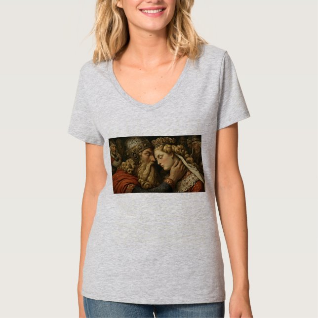Womens V-Neck T-Shirt (Framsida)