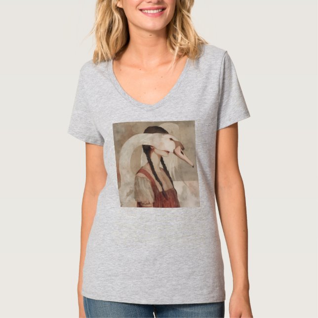 Womens V-Neck T-Shirt (Framsida)
